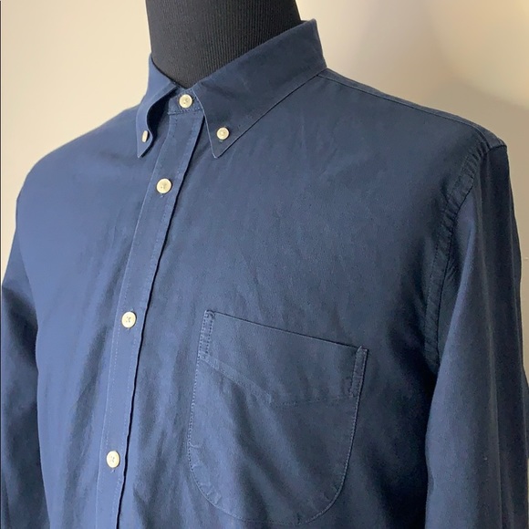 VINCE Dark Blue Button Down Shirt XL - Picture 2 of 5